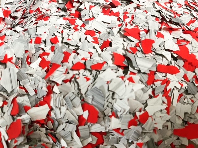 Grey, Red & White Mix