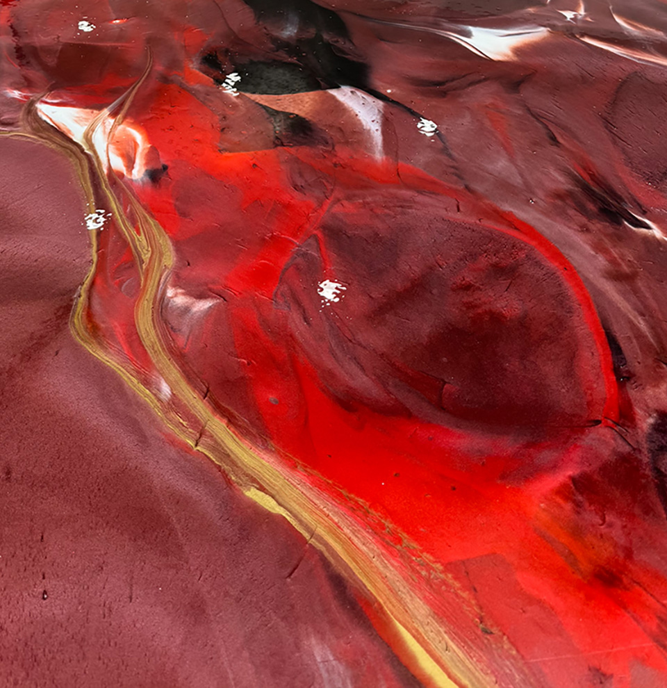 Custom Blended Metallic Epoxy Finish